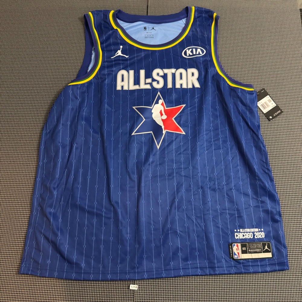 Jordan NBA All-Star 2020 Damian Lillard Jersey Blue Chicago CJ1062-412 Mens 3XL